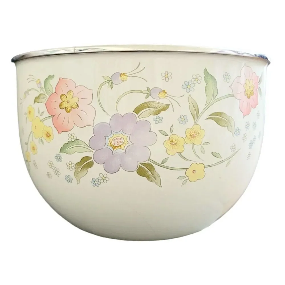 Vintage Gailstyn Sutton Floral Temptation Cook N Serve Fine China Mixing Bowl